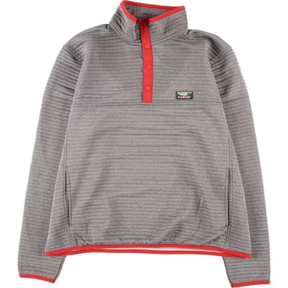 Ll Bean Allright Pullover Slightly Fitted Gray Si… - image 1